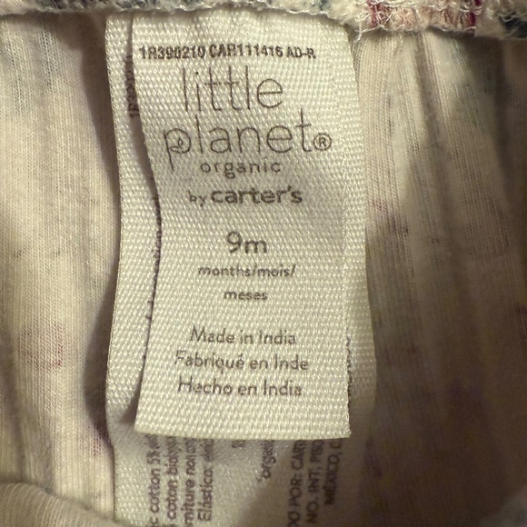 Carter's Organic Leggings Floral Size 9 Months - Picture 2 of 6